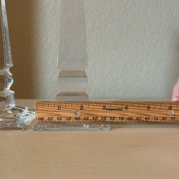 Pair of crystal candle holders - Picture 3 of 3